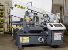 Hyd-Mech #S-23A, horizontal pivot band saw, 1-1/4" x 16'10" band, 8.8 HP, coolant system, automatic feed