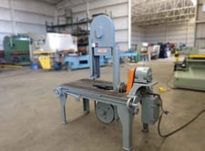 18" x 18" Armstrong #8/M4, vertical band saw, 14' 8" x 3/4" blade, 1 HP