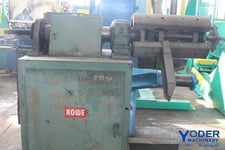 4000 lb. Rowe #4020/DSJ, motorized coil reel, 28" width, 18"-22" ID, 60" outside dimensions, 3 HP, #59930