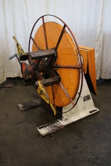 4000 lb. Littell #40-12, motorized coil reel, 12" width, 15"-20" ID, 60" outside dimensions, 1977, #75294