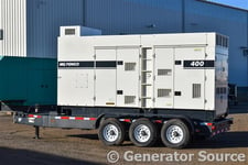 320 KW Multiquip #DCA400SSI4F, diesel, sound atternuated enclosure, on trailer, multi-tap, 3653 hours, 2018