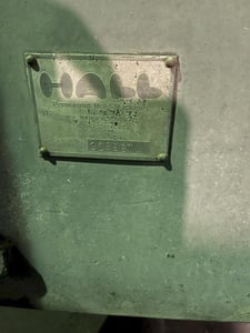 Hall #3H, permanent molding machine, s/n 9702987, with controls and hydraulics