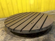 56" T-slotted Round Base / Riser / Layout Table, 2-7/8" thickness