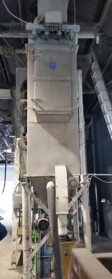 Flex Kleen, Stainless Steel Dust Collector, Pulse Jet, 16 bags, 6" x 84" long bags, 7-1/2 HP, 8" x 8" rotary