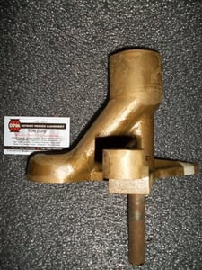 Cast bronze feed shoe with post fits Stokes T-4, T and 530 Presses