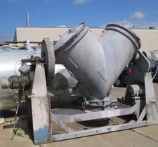 40 cu.ft. Patterson, Twin Shell Vee Blender, Carbon Steel, intensifier bar, solid covers, air assist