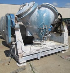 30 cu.ft. Patterson, Twin Shell Vee Blender, Stainless Steel, intensifier bar, controls, solid covers, air