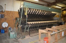 Doucet #SRH-16-16-5-288-32S, 16 section rotary clamp carrier, 16.5' L, 32" clamps, 1998