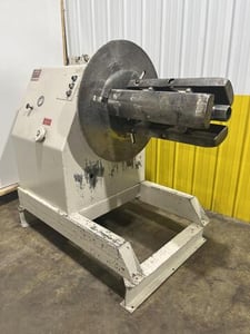 6000 lb. American Steel Line #1000, motorized coil reel uncoiler, 28" mandrel, 72" outside dimensions