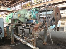 NRM, 6 x 6 Duplex extruder, 20" wide tread head, Reliance 100 HP 1750/2000 RPM 500 V. DC motor