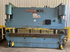175 Ton, Niagara #HBM-175-10-12, hydraulic press brake, 12' overall, 126" between housing, dual plam button
