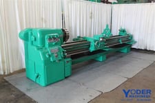 20" x 150" Monarch, engine lathe, 4-jaw 15" chuck, 15 HP, hard ways, chip pan, #57443