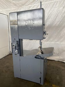 24" Grob #NS-24, vertical bandsaw, 28" x 24" tilting table, blade welder, S/N 1796