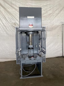 75 Ton, Denison #FQ75, Gap Frame Hydraulic Press, 18" stroke, 30" daylight, 34" x 25" bed
