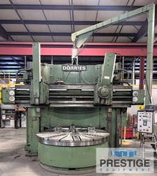 98" Dorries #SD250, vertical boring mill, ram & turret, 110" swing, 70" turn height, pendant Control, #32145