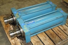 8" bore, Vickers, double acting hydraulic cy, 5.5" dia rod, 24" stroke, 3000 psi