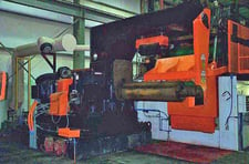 80000 lb. Voest Alpine, recoiler, 76" W, 24" diameter drum, hydraulic gripper & expansion, 1998