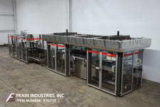 Jones #Criterion-CLI-150, automatic left hand, horizontal, robotic product feeder & hot melt glue cartoner