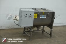 24 cu.ft. Marion #SPY-2748, 316 Stainless Steel paddle mixer, 48" length x 27" width x 35" depth, clamp down