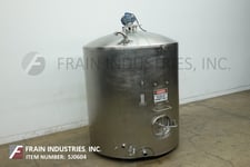 2000 gallon Cherry Burrell #GVW, 304 Stainless Steel jacketed & insulated tank, 84" dia x 88" straight wall