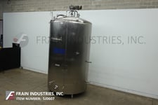 Mueller #3000GAL, 3000 gallon 304 Stainless Steel jacketed processor, 84" dia. x 128" straight wall, 18"
