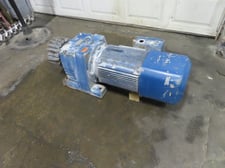 Ball Pebble mill drive with brake, 25 HP, 153 RPM out, 11.59 ratio, 230/460 V.