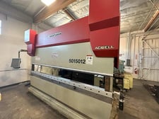 150 Ton, Accurpress #Accell-5015012, CNC hydraulic press brake, 12' overall, 124" between housing, 14"
