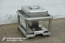 Tote Systems #500L, 500 liter 316 Stainless Steel tote/bin, 32" wide x 40" long x 40" dee, mounted on heavy