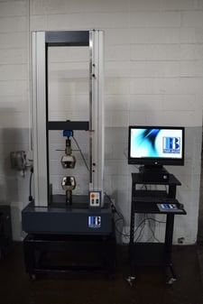 11250 lbf. (50kN) Frank Bacon, tensile & compression test system bench top, new