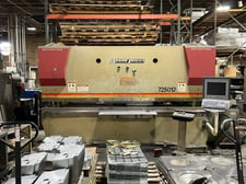 250 Ton, Accurpress #725012, CNC hydraulic press brake, 12' overall, 124" between housing, 20 HP, 2006