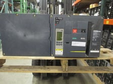 4000 Amps, Square D, NW40H2, MasterPact breaker, electrically operated, drawout, 600 Volts, manual operation