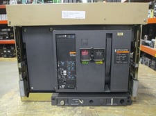4000 Amps, Merlin Gerin, M40H1, Masterpact Circuit Breaker, 600 VAC, manually operated, drawout, LSIG