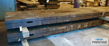 61" x 181" x 10", T-Slotted floor plate, 5 T-slots, Cast Iron, matched pair, #31938 (2 available)