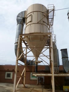 42600 cfm Pneumafil #13.5-460-8, Reverse Air Fan Dust Collector, 9:1 air cloth ratio, 4738 sq.ft., (460)