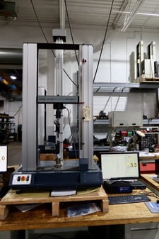 2250 lbf (10kN) Frank Bacon #FB-10EM-TT, Dual-Space Table Top Tension and Compression Testing Machine with