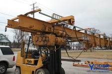 2 Ton, Milwaukee single leg gantry crane, 22' span, 14' under beam, #65761