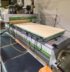 Image for Biesse Rover-A-3.4-FT-K1, Flat Table Machine w/ATC/Boring, 4' x 12' table, 145" X, 51" Y routing, 57" Y vertical drilling, 7" Z, 5.5" thick, 262 FPM X & Y, 82 FPM Z, 2008