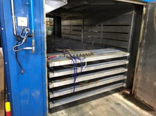 Pujol 5000, Glass Laminating Line, 75" x 198" size, 1/8" glass + 0.05 PVB + 1/8" glass thick, 3" overall