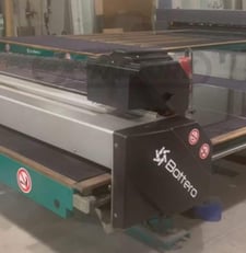 Bottero 352-BCS, Glass Cutting Table, 2700 x 3600 mm table, 120 MPM, +/-0.25 mm, 2 - 19 mm thick, 13 kW, 2008