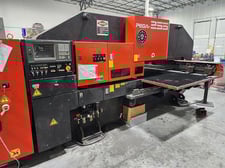 22 Ton, Amada #Pega-255, 31 stations, 3 automatic index, 50" x50" sheet, Fanuc 18P, 2002