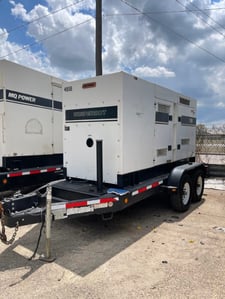 132 KW Multiquip #DCA150SSCU, Trailer Mounted, sound atternuated enclosure, 120/240/208/277/480 Volts, Tier