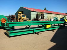 35" wide x 32' long, Dura-Quip #VC-3532, Vibrating Conveyor, 7" deep pan, 1/4" round holes punched plate, 10