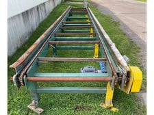 40' Smetco #2-Strand-Chain, Chain Conveyor, Chains on 46" centers