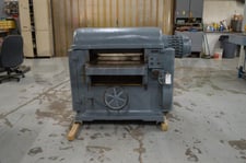 Crescent #P-24, Planer, 24" x 8" capacity, 10 HP, 4-knife cutterhead, 11" min. unbutted L, 24" x 36" table