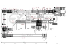 Sergiani 10-Opening, automatic door core press, 70.866" x 98.425" Door L, 15.748" x 49.212" width, 1.181" x
