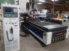 Cam-Wood IN-408-R, ATC CNC Router, 4' x 8' table, 3-axiz, 51" X, 98" Y, 7.75" Z, (6) vacuum zone, 2350 IPM