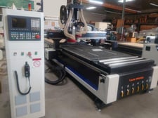 Cam-Wood IN-510-R, ATC CNC Router, 5' x 10' table, 3-axis, 63" X, 126" Y, 7.75" Z, (6) vacuum zone, 2350 IPM