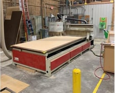 Cosmec Conquest-510, ATC & Boring CNC Router, 62" x 122" table, 2-zone, 10 HP router spindle, 18000 RPM, 8