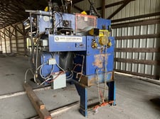 New Venture Mfg, gang rip saw with 5-moving blades, hydraulic tank, laser tower, touchscreen controls