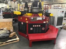 7-7/8" x 7-7/8" x 3/4" Tauring #Alpha-200, angle roll w/CNC controls hydraulic guide rolls, 2014